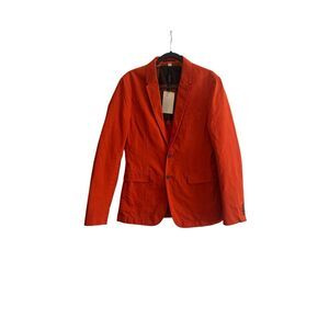 NWT Burberry Brit WILLSON Bright Orange Sample Blazer Size Small